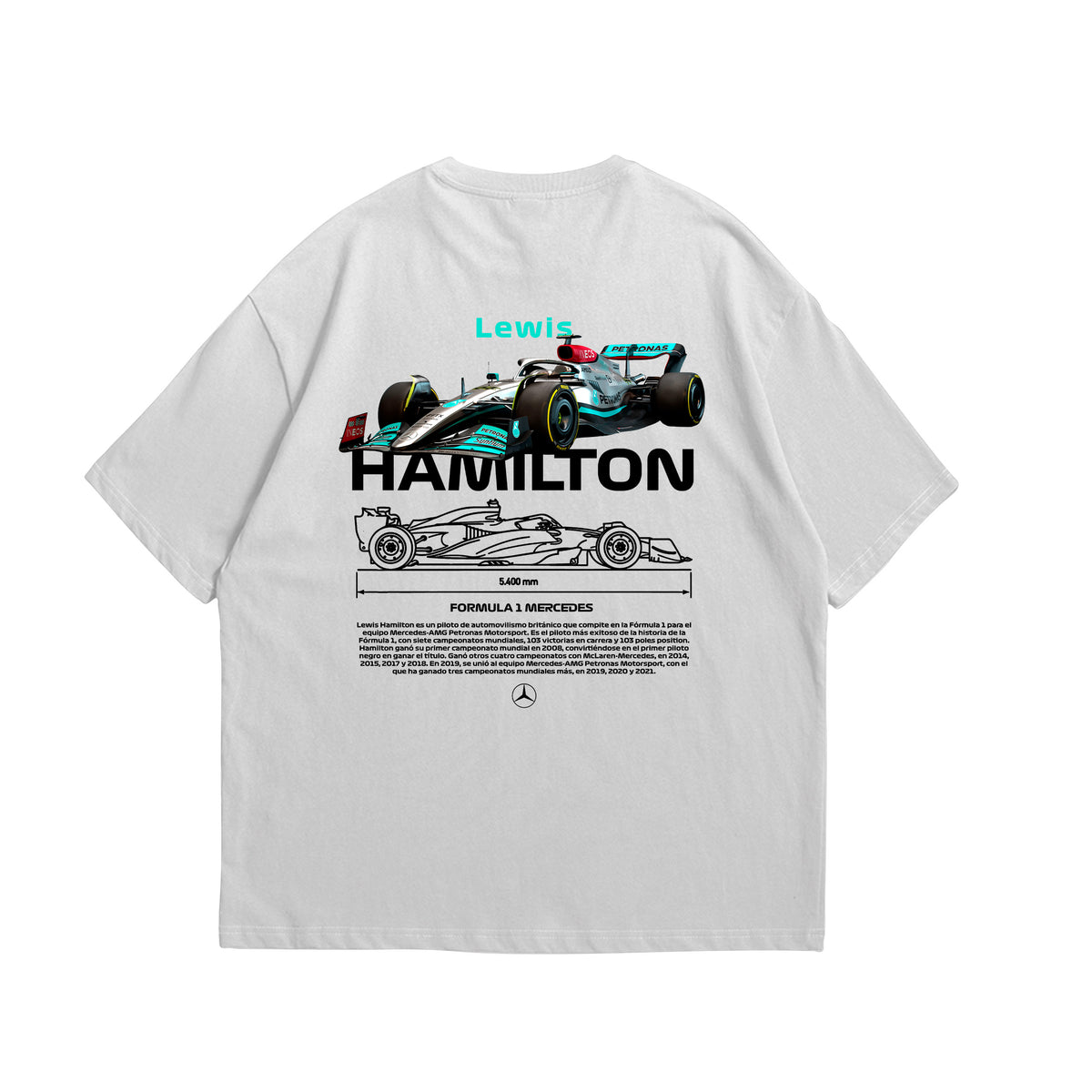 Camiseta Oversized Lewis Hamilton F1