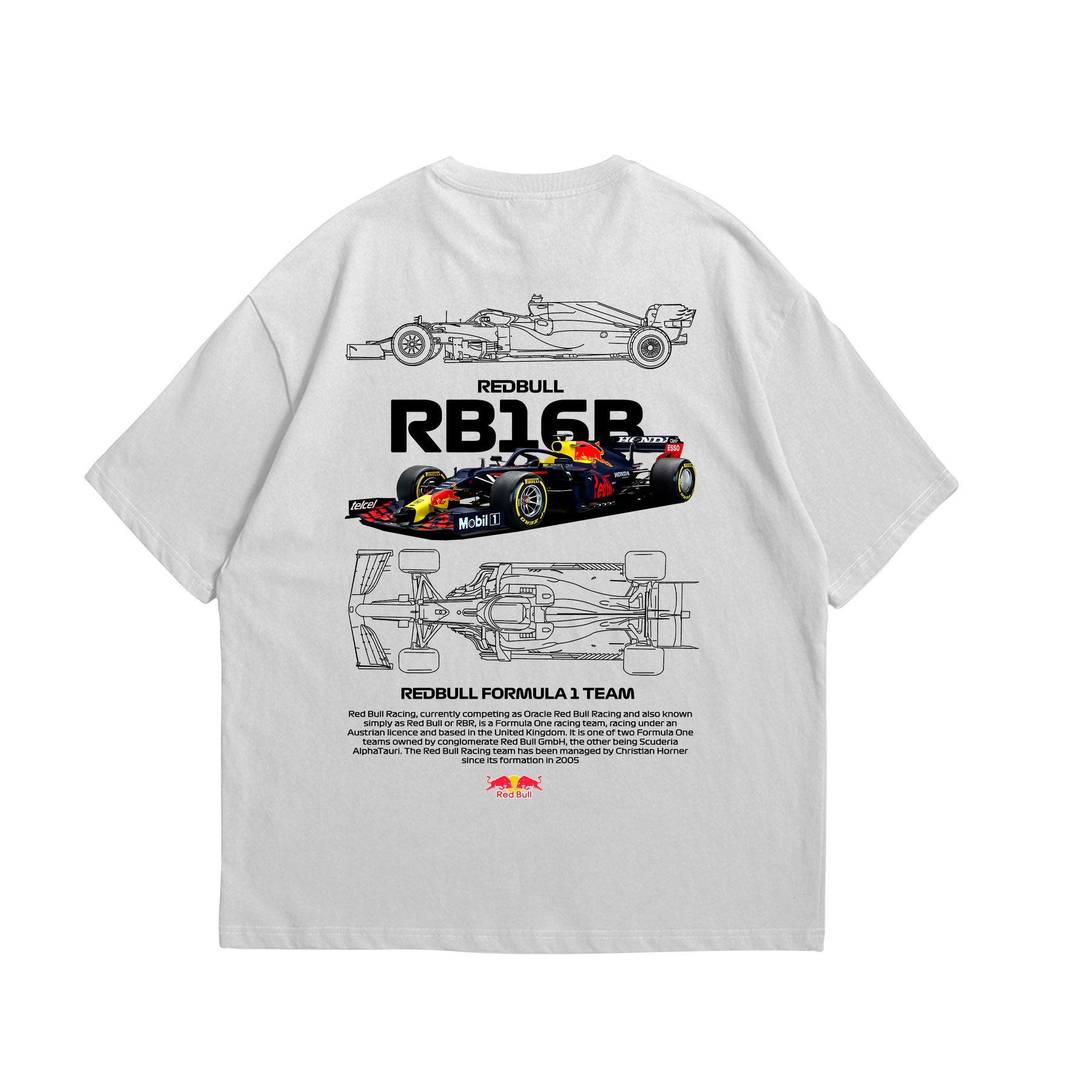 Camiseta Oversized RedBull RB16B F1