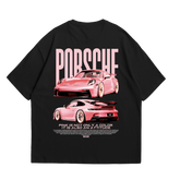 Camiseta Oversized Porsche Pink