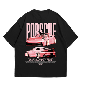 Camiseta Oversized Porsche Pink