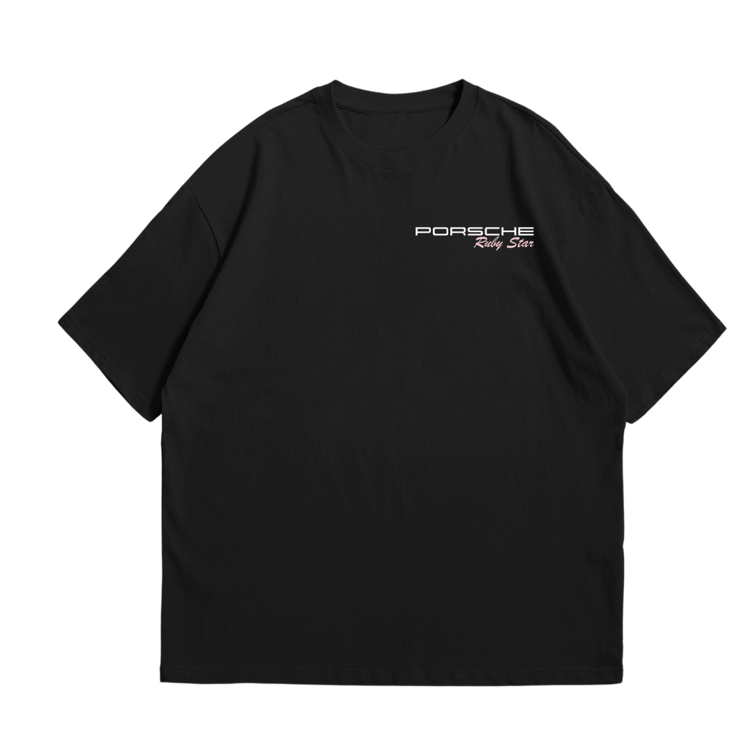 Camiseta Oversized Porsche Pink