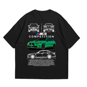 Camiseta Oversized BMW M3 Competition
