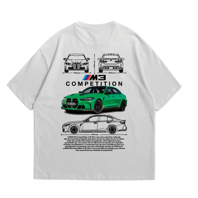 Camiseta Oversized BMW M3 Competition