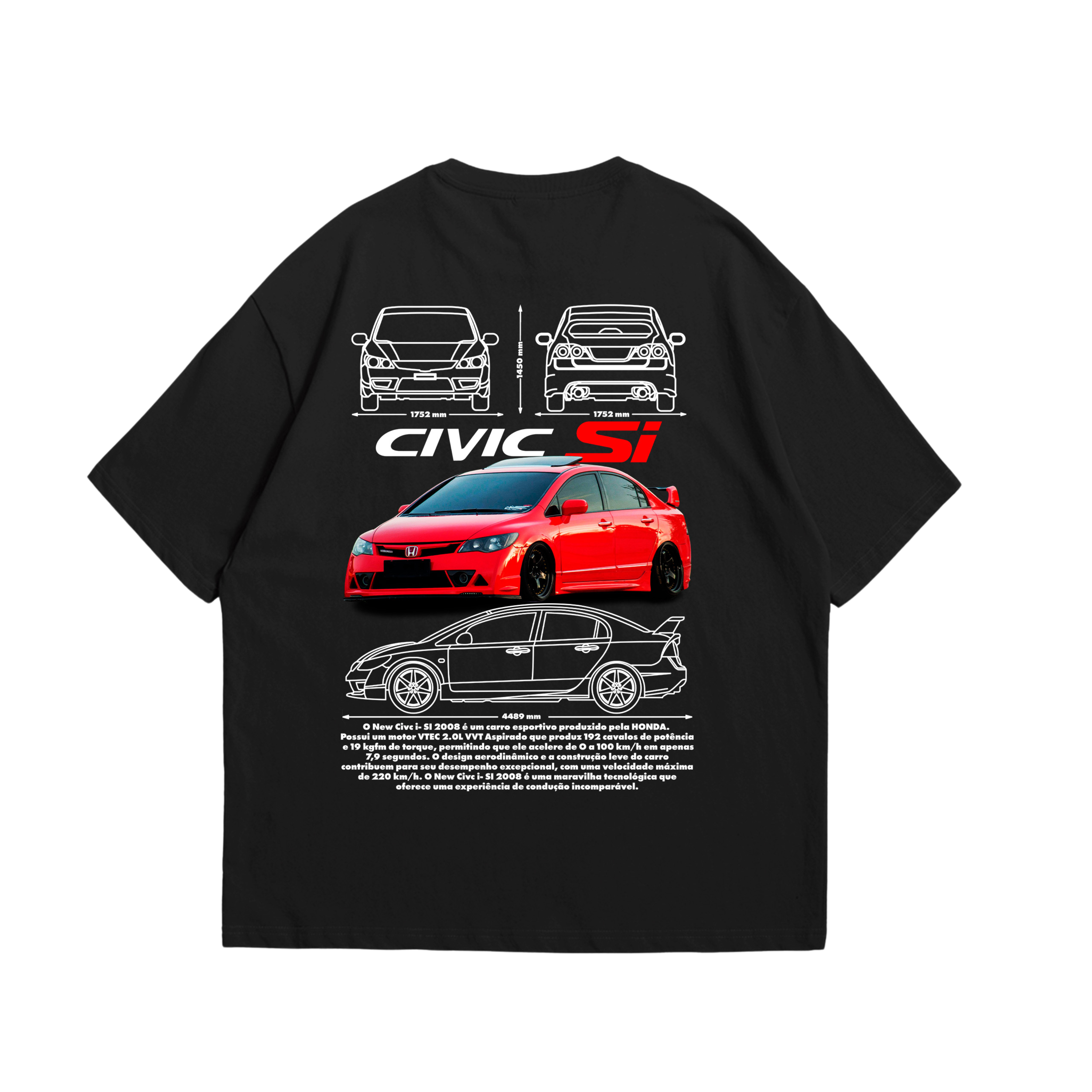 Camiseta Oversized Civic SI
