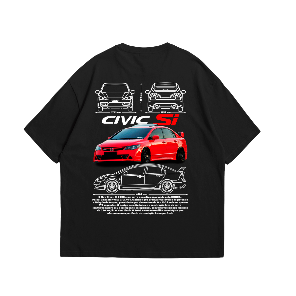 Camiseta Oversized Civic SI