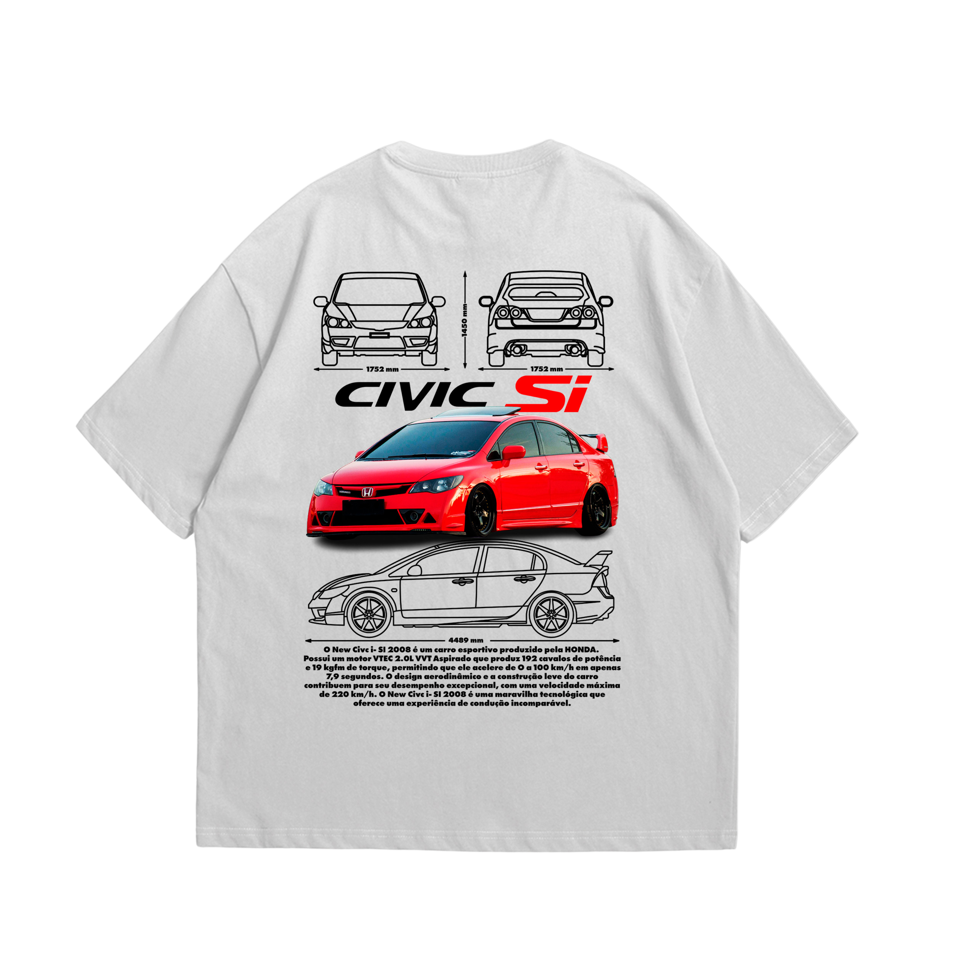 Camiseta Oversized Civic SI