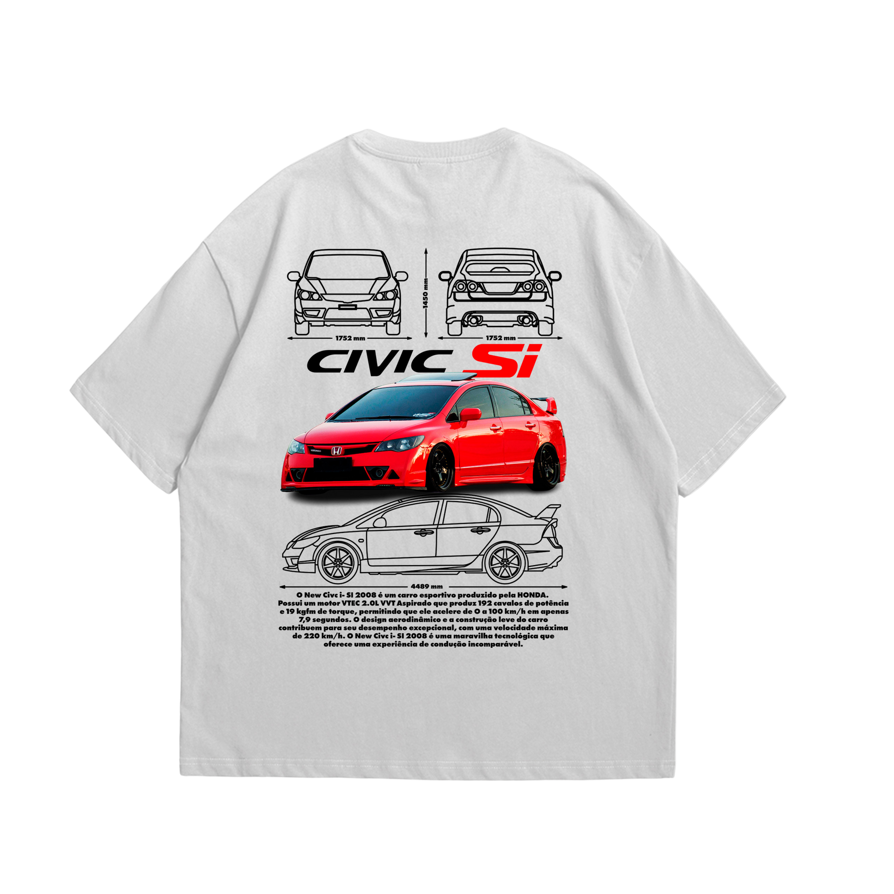 Camiseta Oversized Civic SI