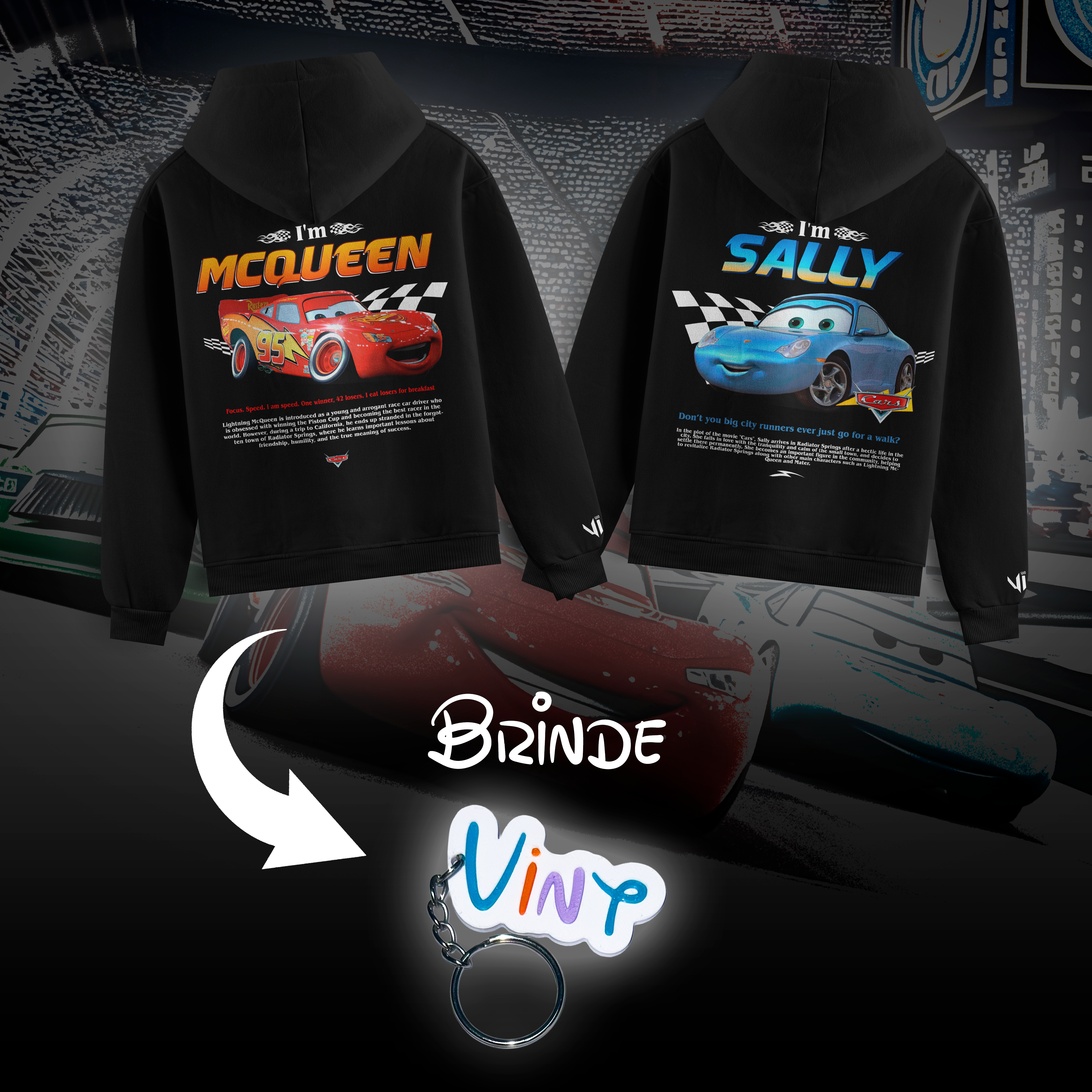 Moletom I´m Mcqueen e I´m Sally Casal