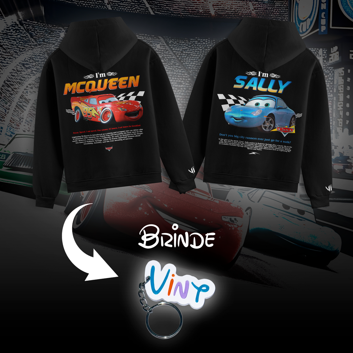Moletom I´m Mcqueen e I´m Sally Casal