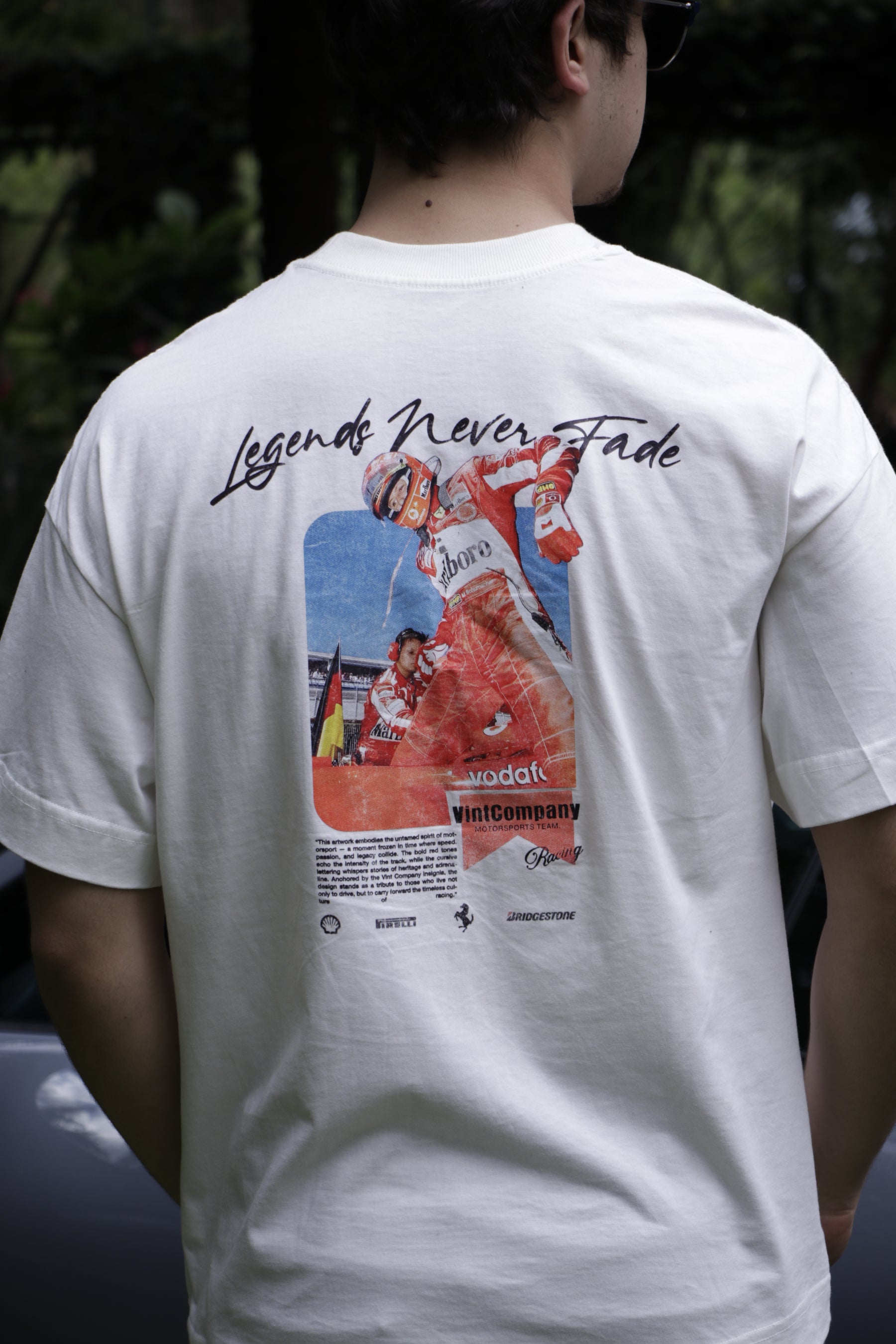 Camiseta Oversized Legends Never Fade
