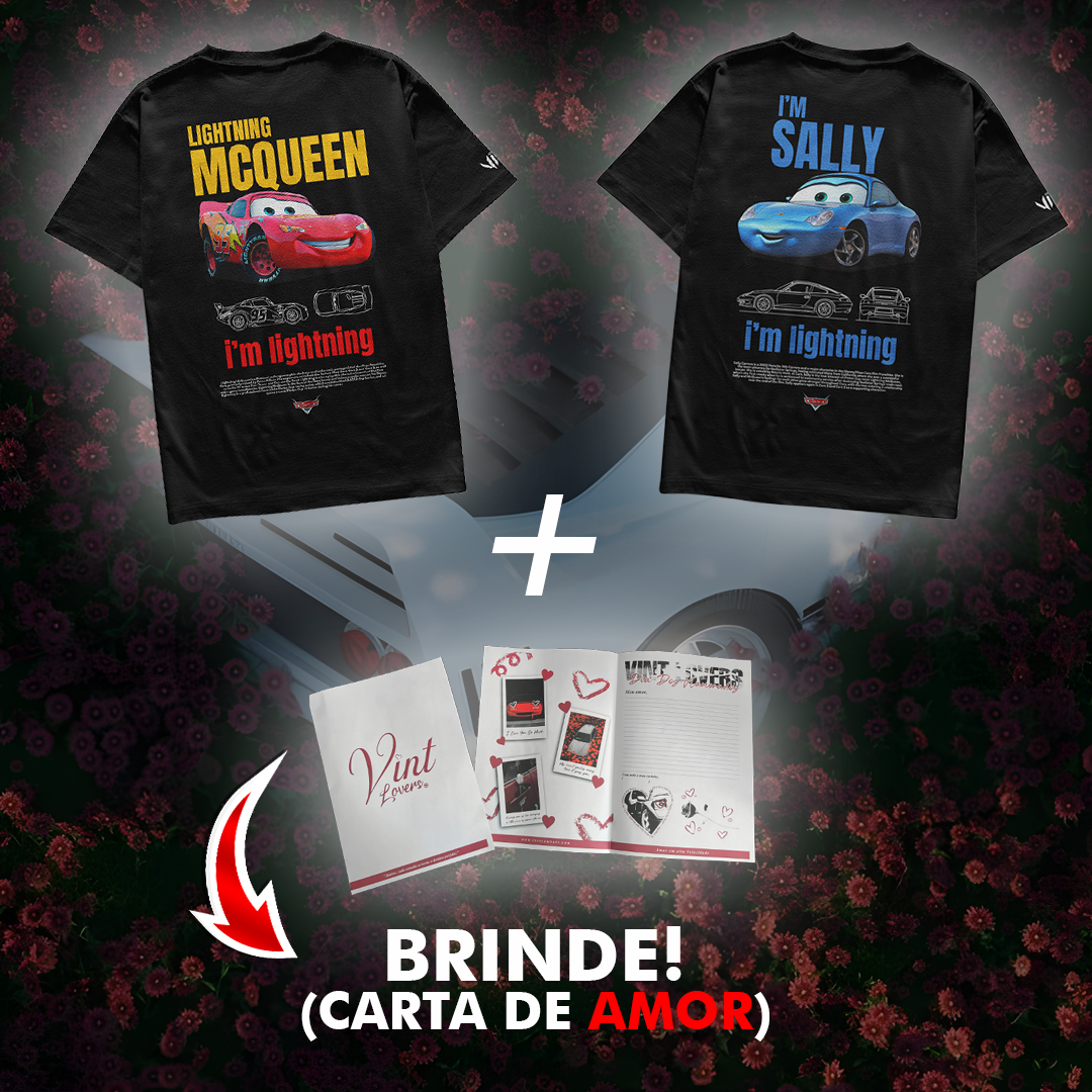 Camiseta Mcqueen e Sally Casal