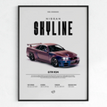 Quadro GT-R R34 40x60cm