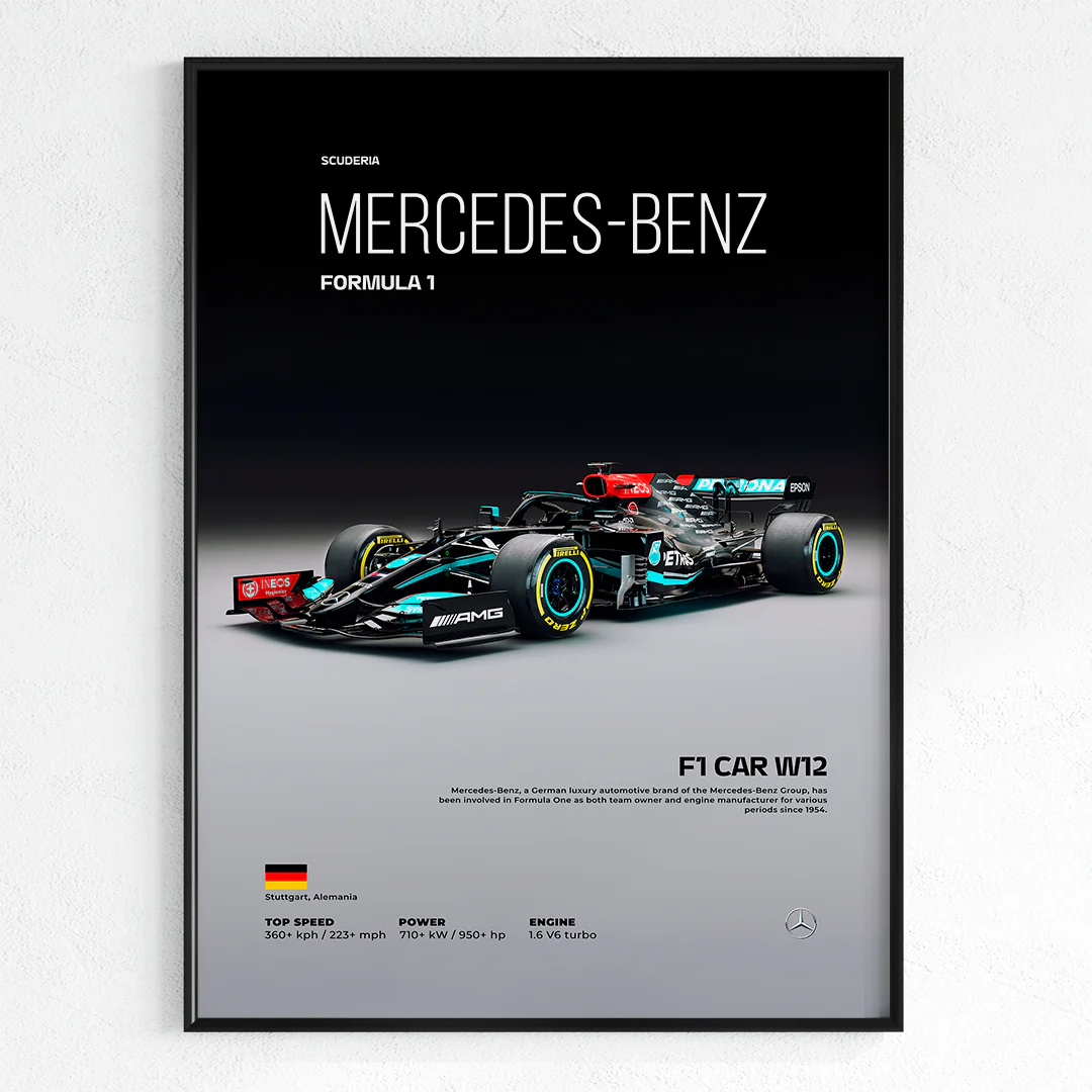 Quadro F1 Scuderia W12 40x60cm