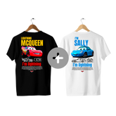 Camiseta Mcqueen e Sally Casal