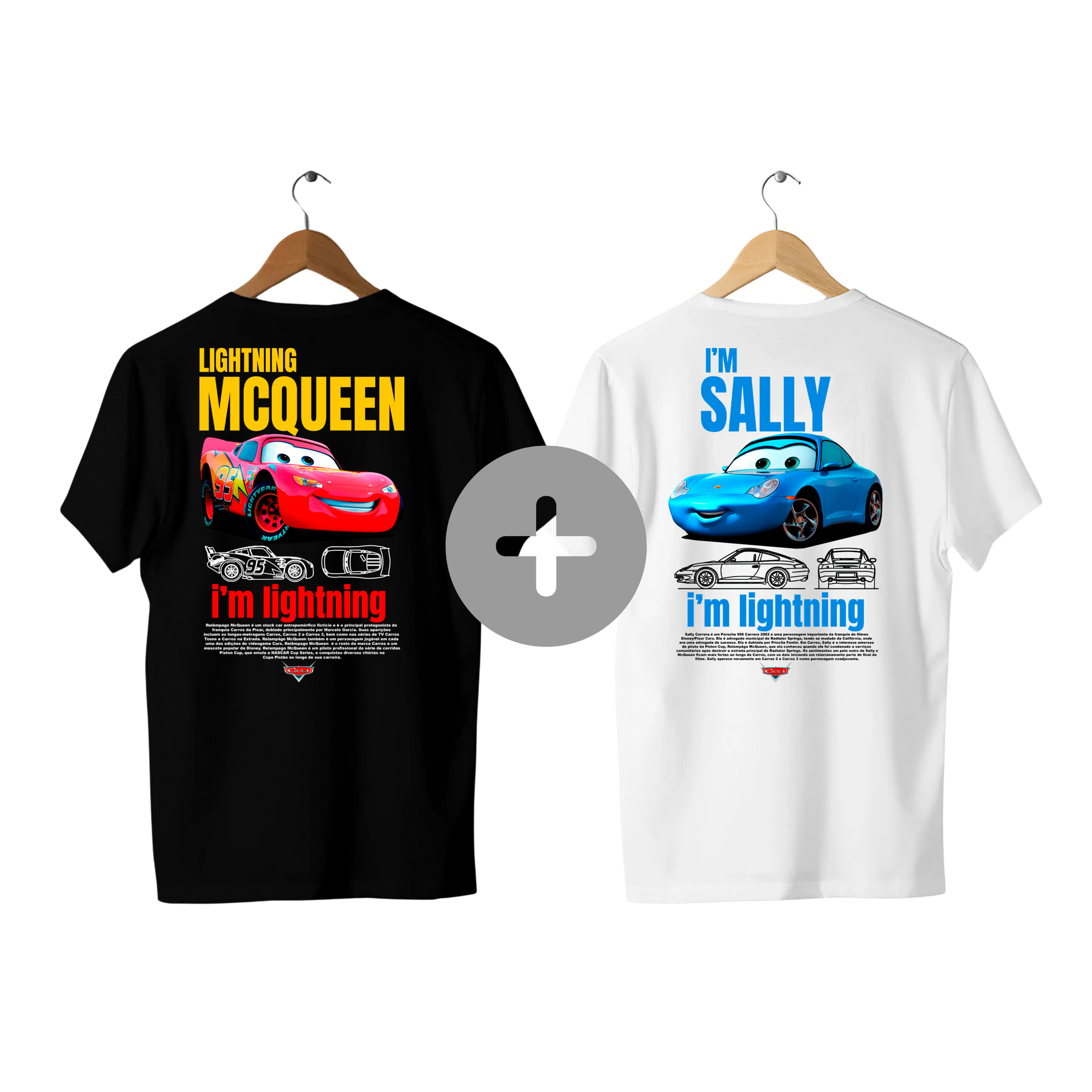 Camiseta Mcqueen e Sally Casal