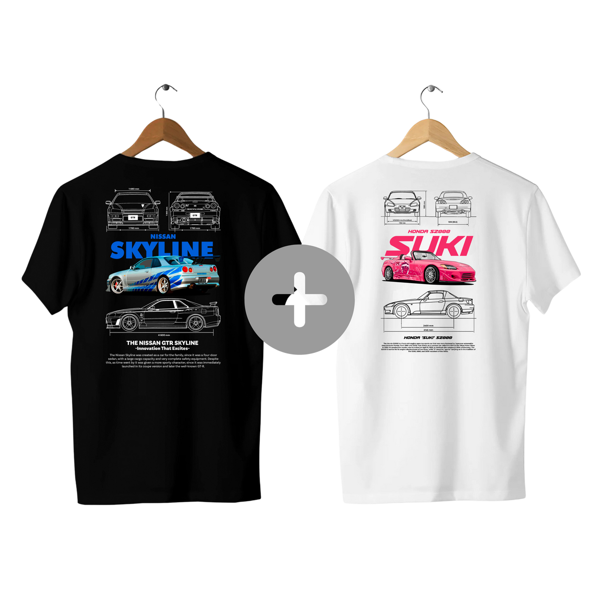 Camiseta Skyline e Suki Casal