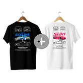 Camiseta Skyline e Suki Casal