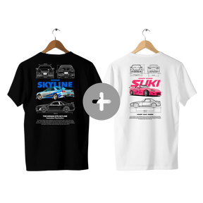 Camiseta Skyline e Suki Casal