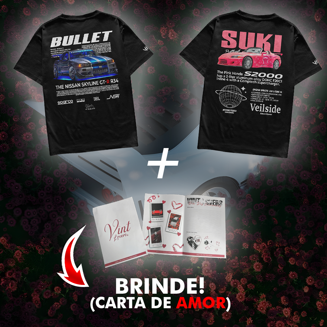 Camiseta Bullet e Suki Casal