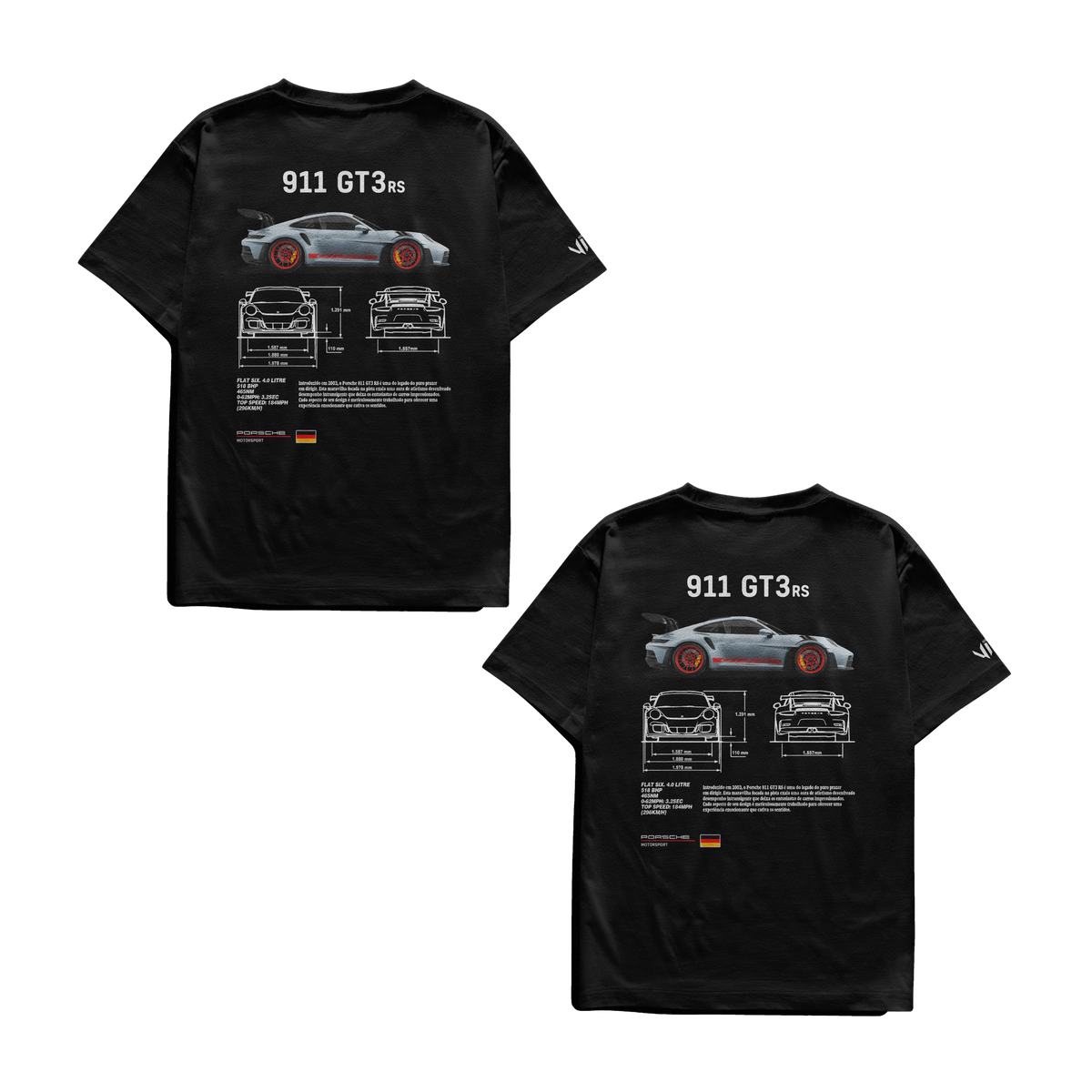 Camisetas Porsche em Dupla