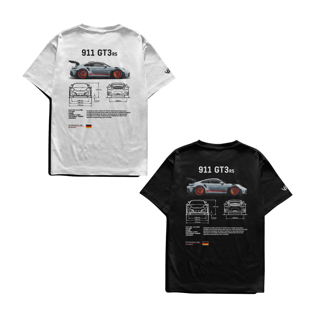 Camisetas Porsche em Dupla
