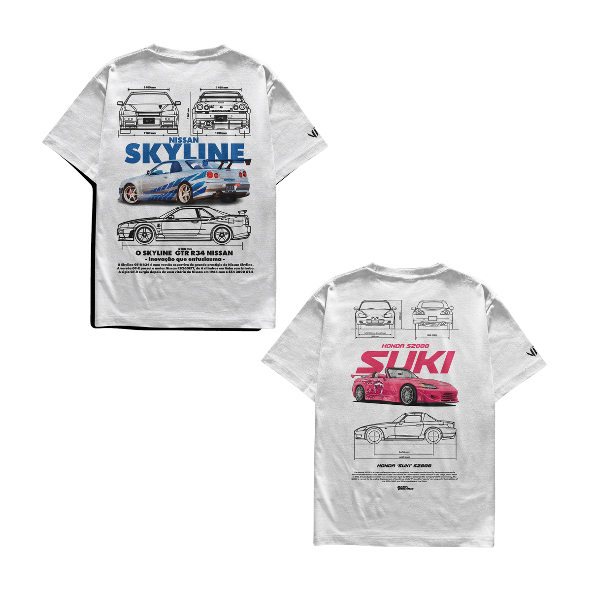 Camiseta Skyline e Suki Casal