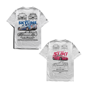 Camisetas Skyline e Suki S2000