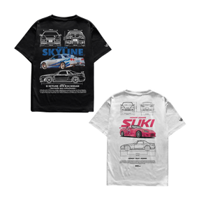 Camisetas Skyline e Suki S2000