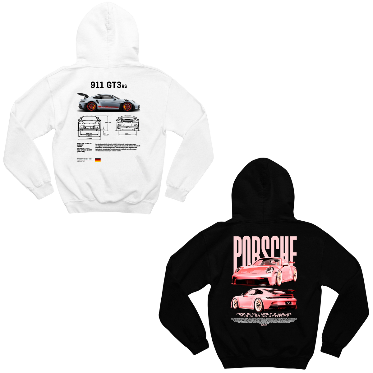 Moletom Porsche e Porsche Pink Casal