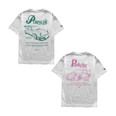 Camiseta Porsche Verde e Porsche Pink Casal