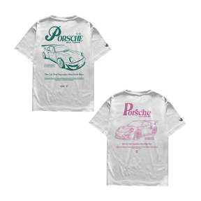Camiseta Porsche Verde e Porsche Pink Casal