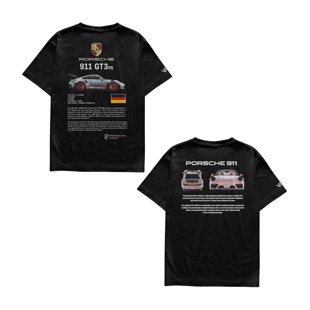 Camisetas Porsche 911 e Porsche VS Pink