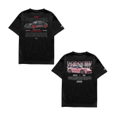 Camiseta Porsche Black e Porsche Pink Casal