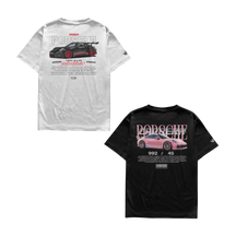 Camiseta Porsche Black e Porsche Pink Casal