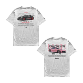 Camiseta Porsche Black e Porsche Pink Casal