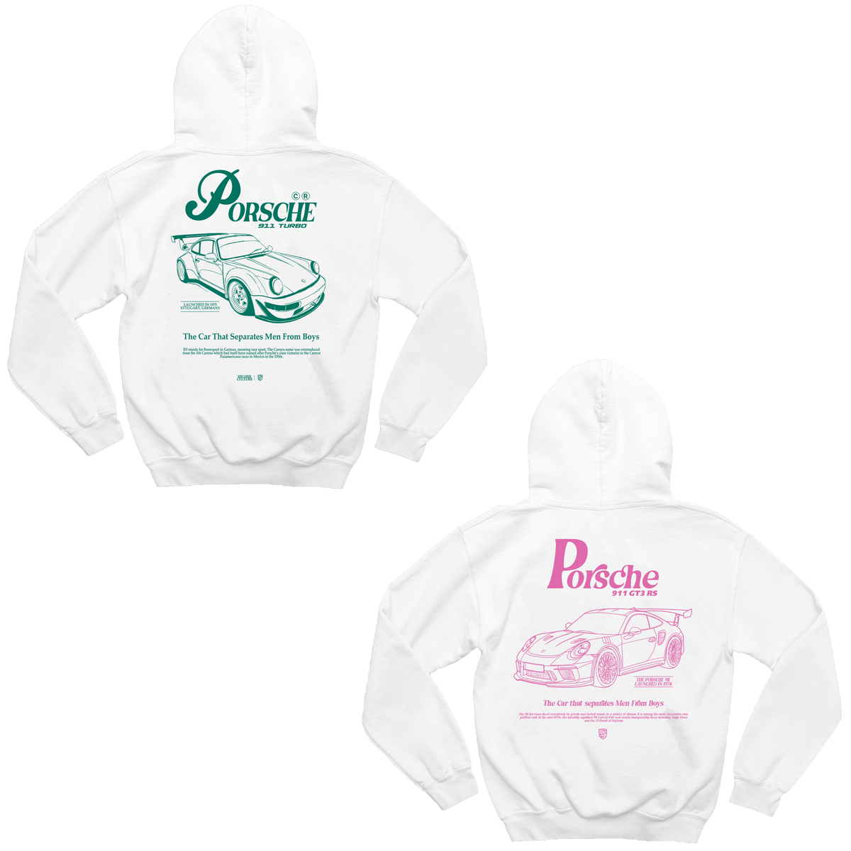 Moletom Porsche Verde e Porsche Rosa Casal