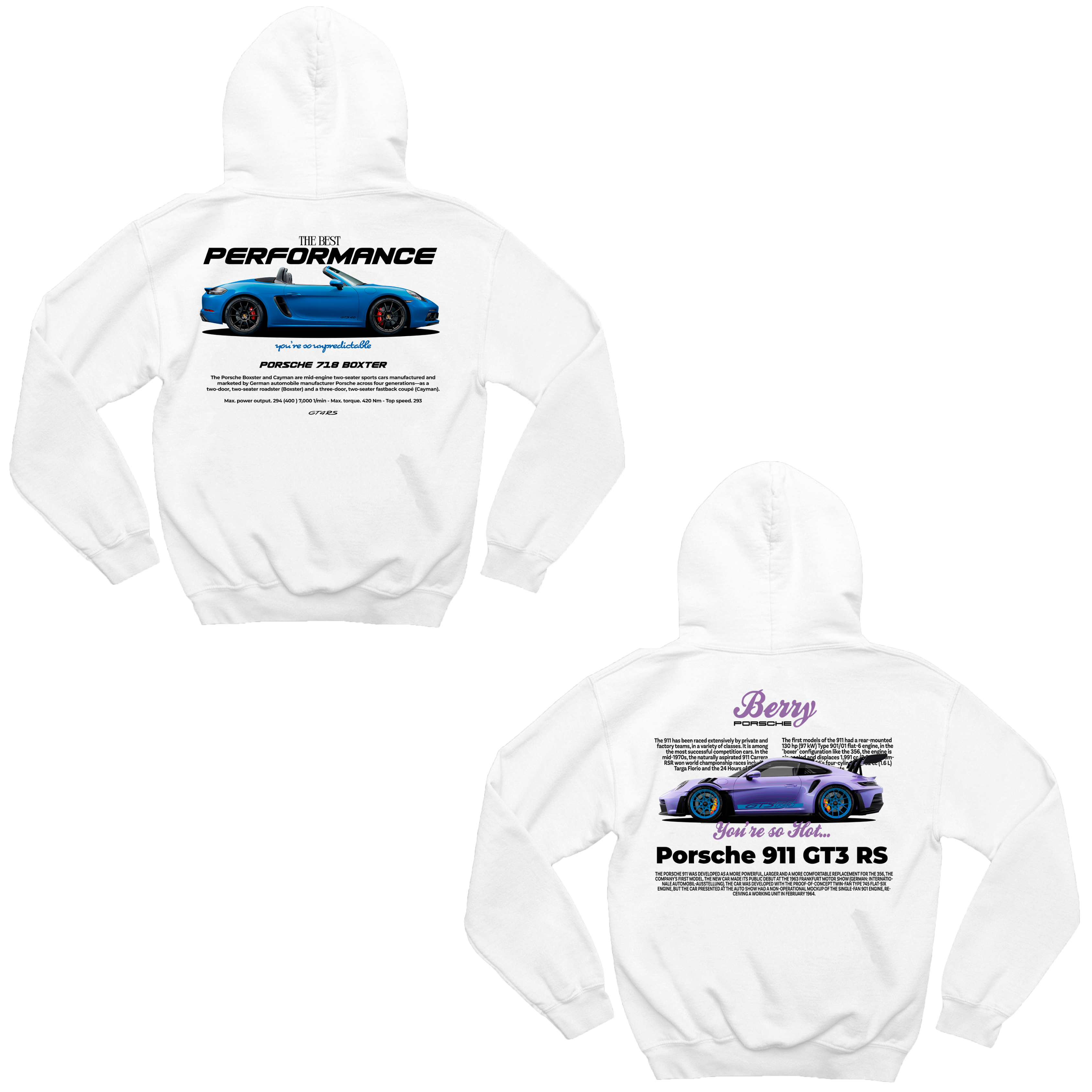 Moletom Porsche 718 e Porsche Berry Casal