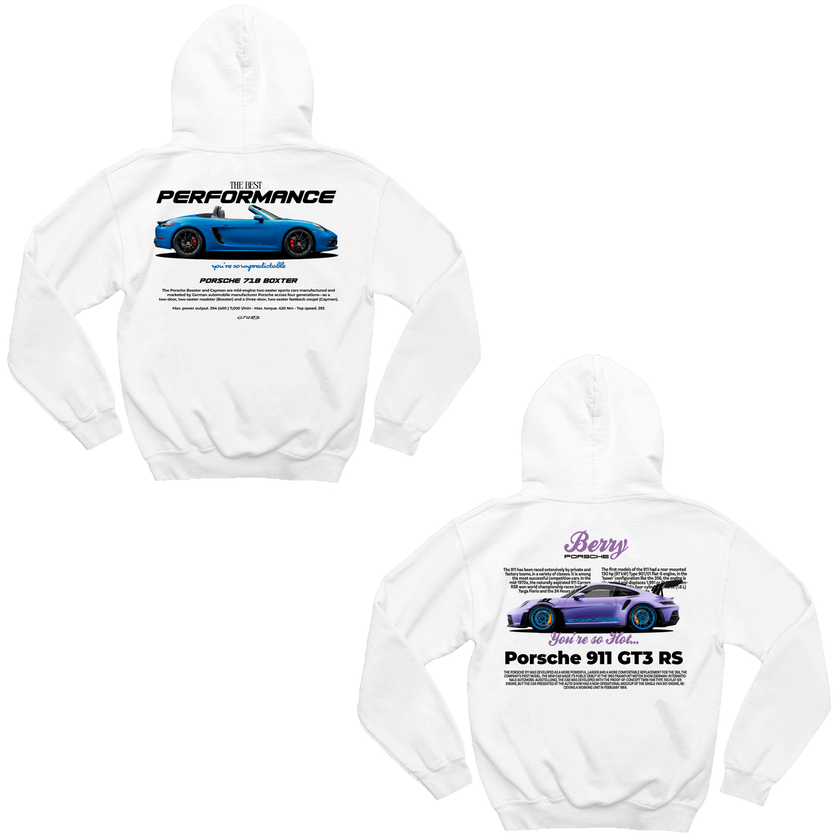 Moletom Porsche 718 e Porsche Berry Casal