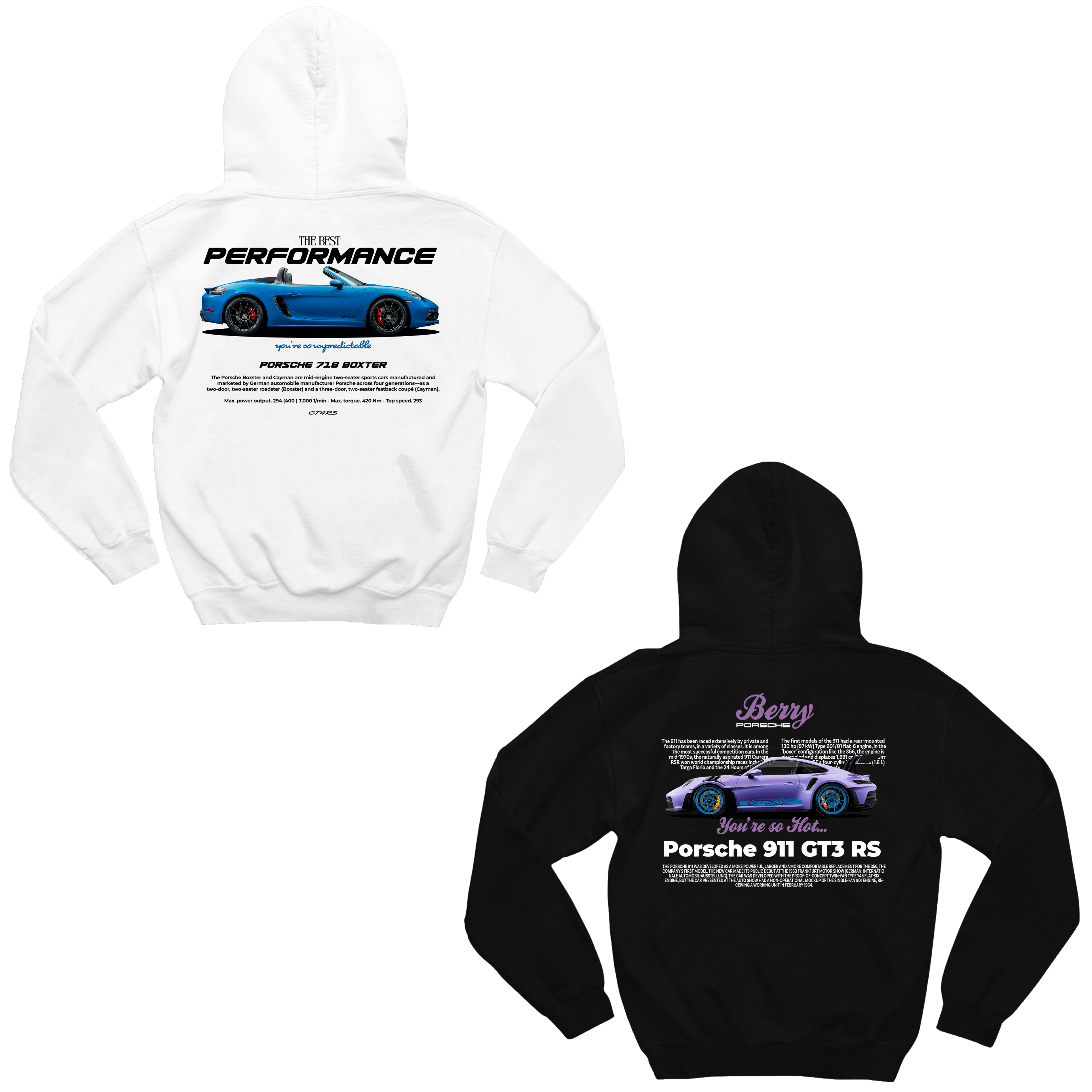 Moletom Porsche 718 e Porsche Berry Casal