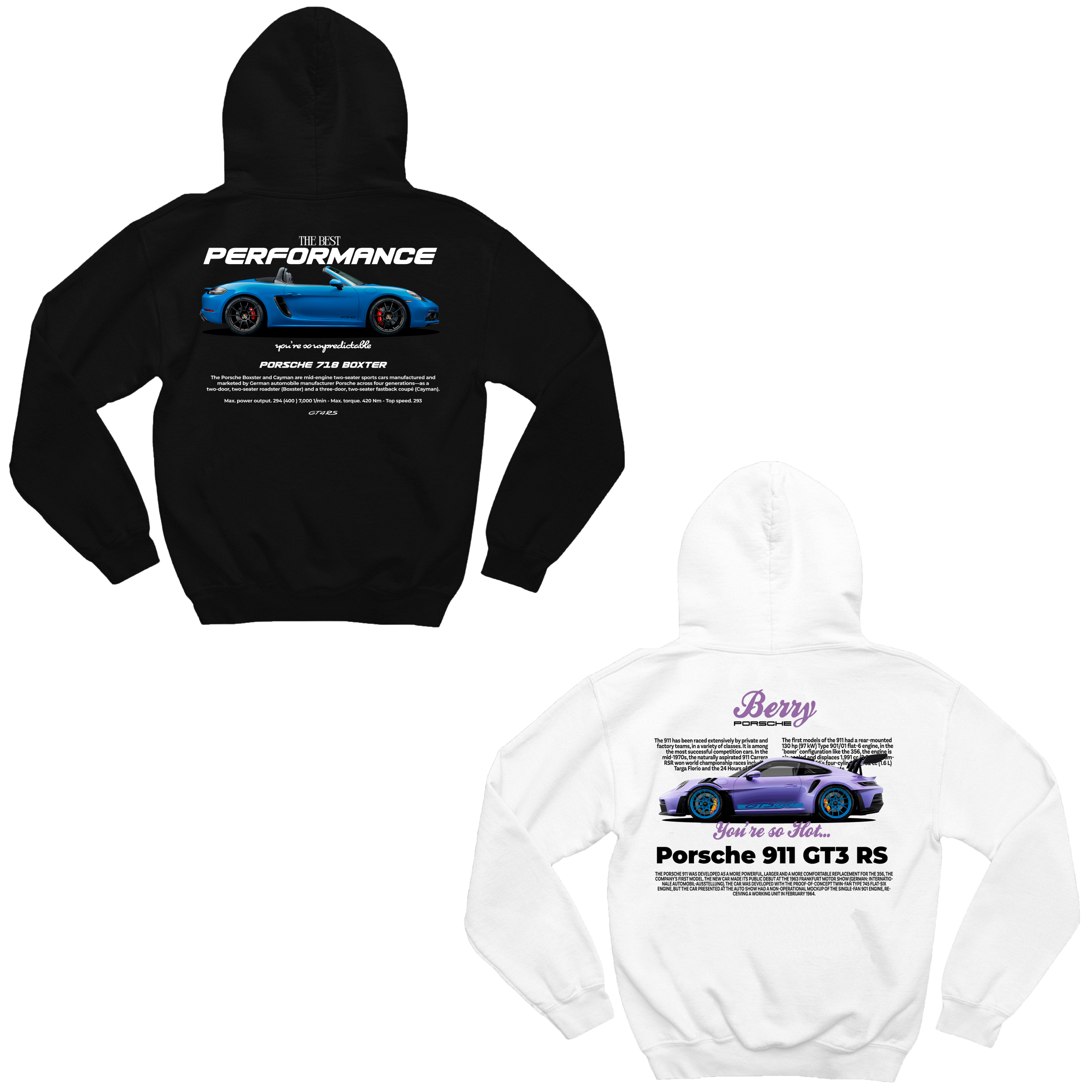 Moletom Porsche 718 e Porsche Berry Casal