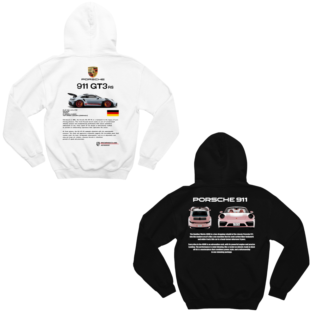 Moletom Porsche 911 e Porsche 911 Pink Casal