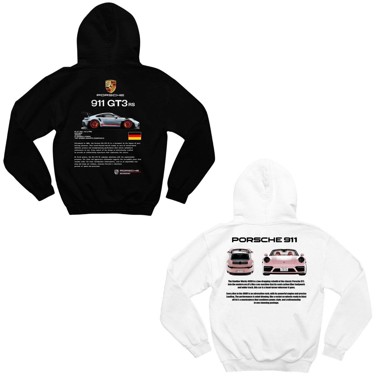Moletom Porsche 911 e Porsche 911 Pink Casal