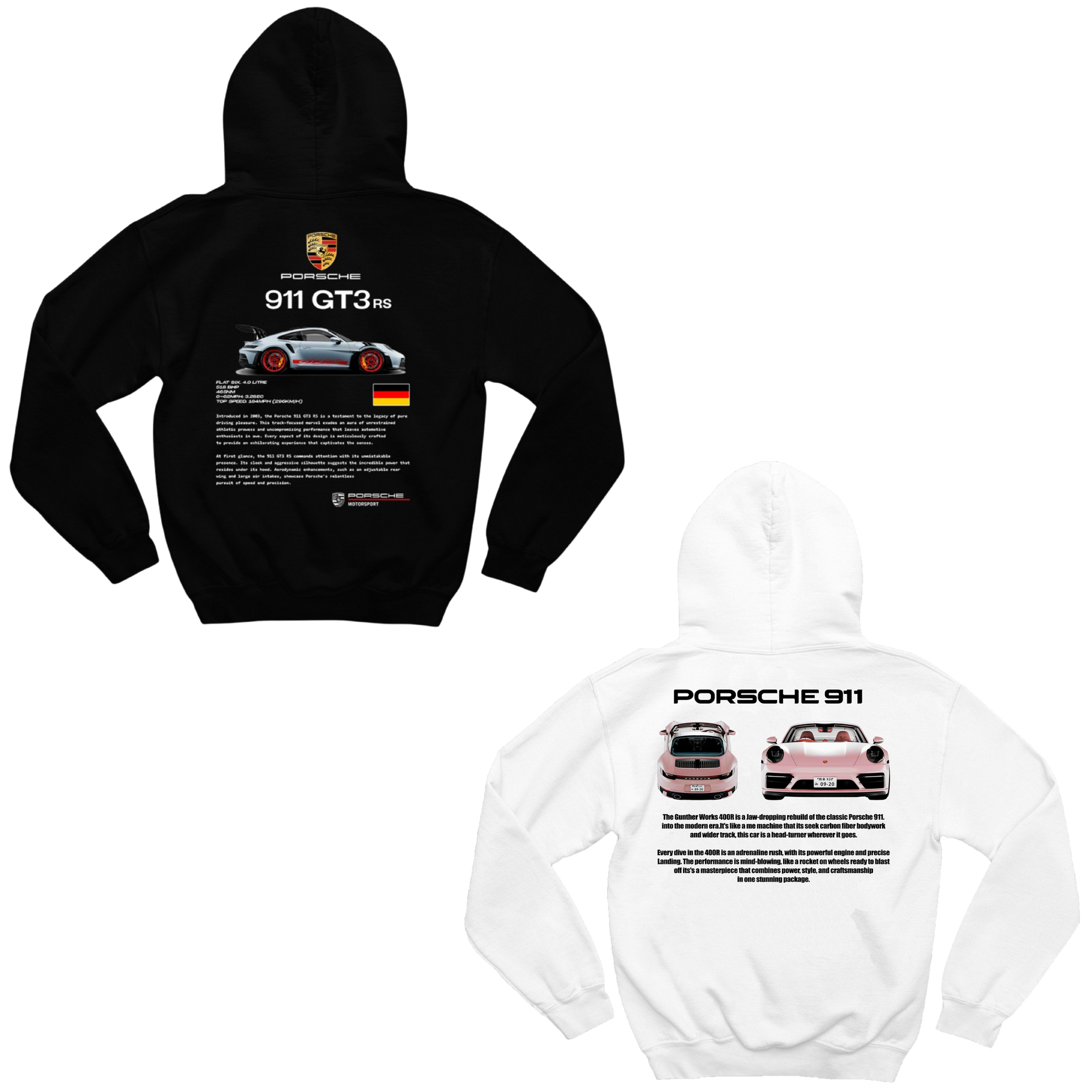 Moletom Porsche 911 e Porsche 911 Pink Casal