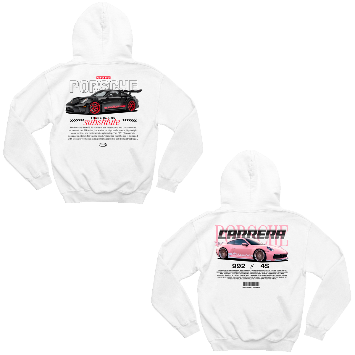 Moletom Porsche Black e Porsche Pink Casal