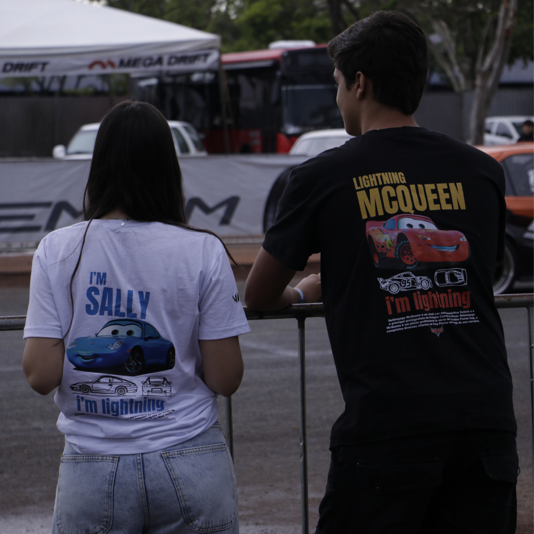 Camisetas Mcqueen e Sally