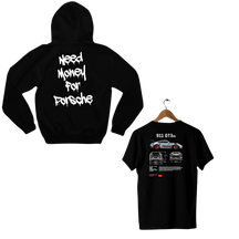Moletom Need Money For Porsche + Camiseta Porsche