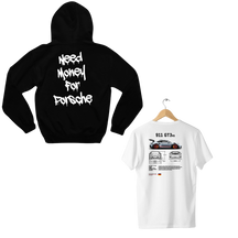 Moletom Need Money For Porsche + Camiseta Porsche