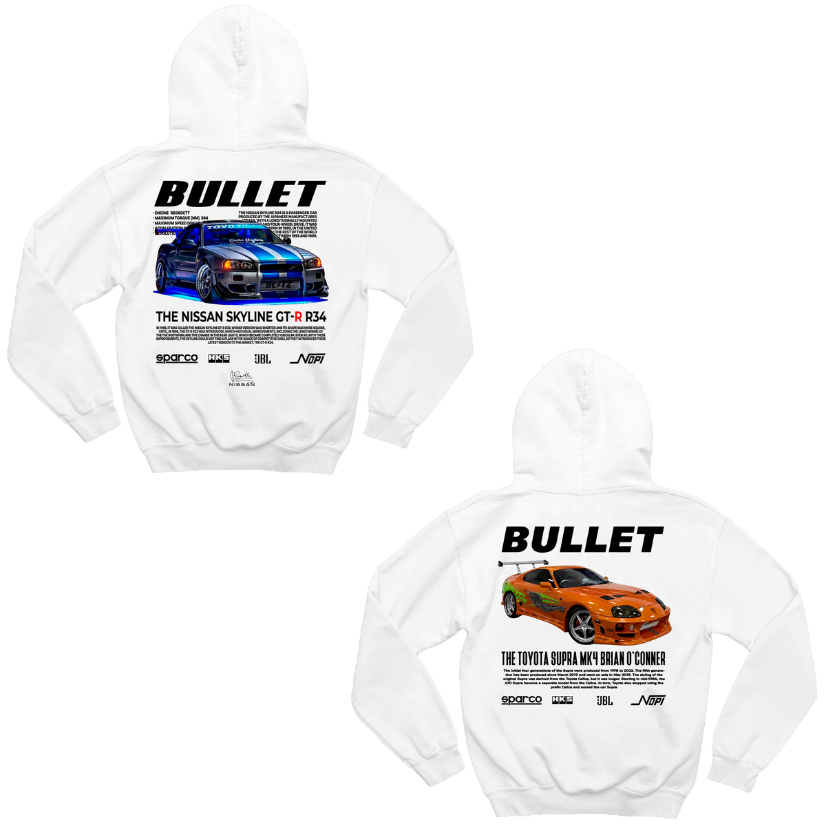 Moletons Bullet e Bullet Supra