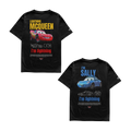 Camisetas Mcqueen e Sally
