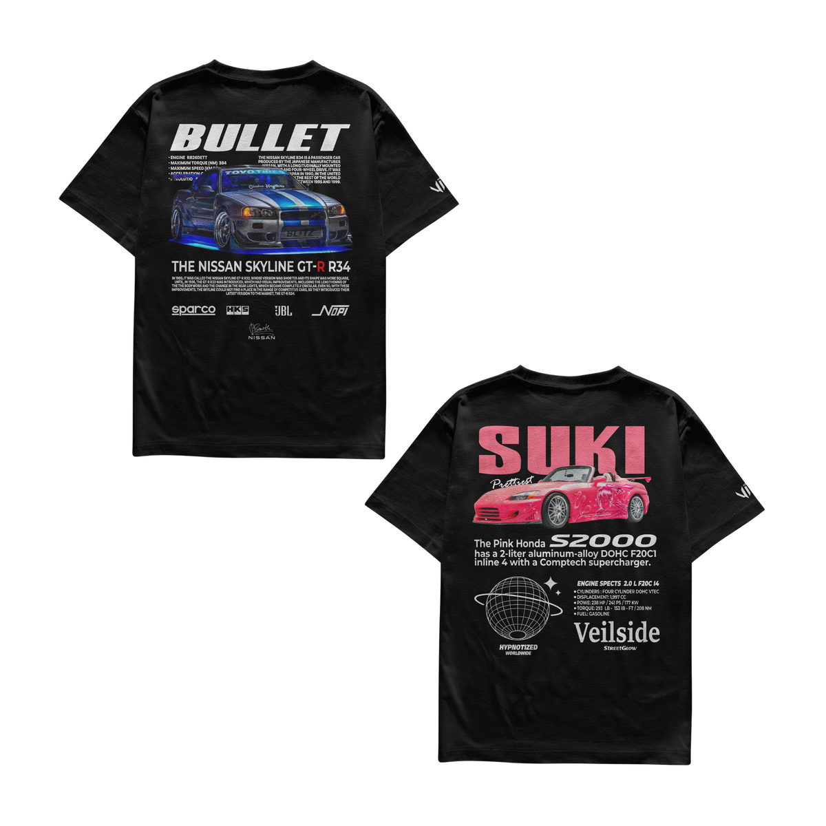 Camiseta Bullet e Suki Casal